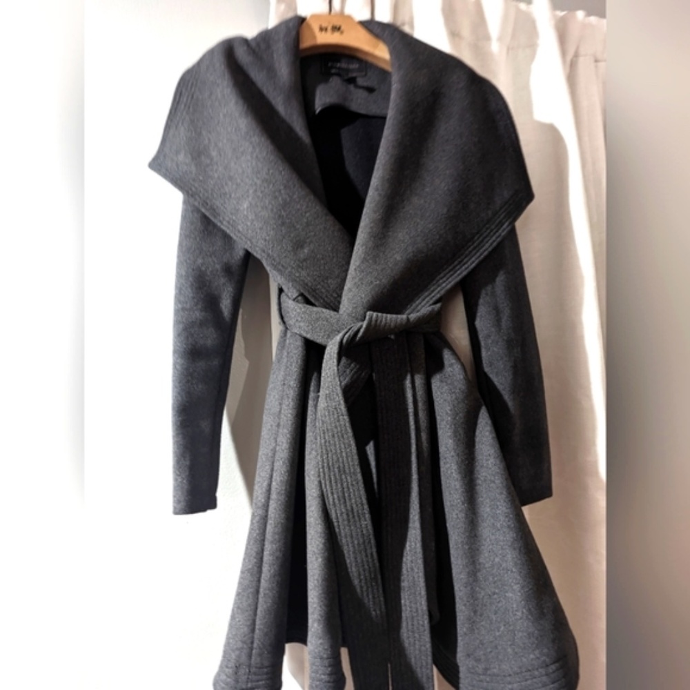 COPY - BCBG Max Azria Amanda Wrap Coat - Size - Preowned